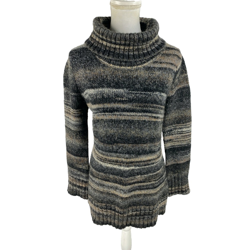 Krimson Klover M Wool Mohair Alpaca Sweater Ski Cabincore Tunic Turtleneck Knit